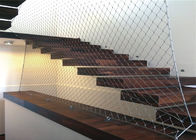 Architektoniczna metalowa siatka linowa, karbowana siatka ze stali nierdzewnej