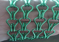 1,6 mm Średnica drutu Fly Screen Chain Kurtyna Czarny / zielony kolor