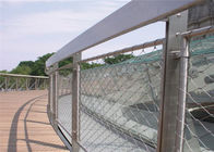 Elastyczne ogrodzenia poręczy Balustradowa siatka kablowa, siatka kablowa ze stali nierdzewnej