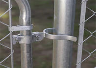 Ocynkowany metalowy łańcuch ogrodzeniowy Spacer po bramie Montaż zestawu wieszaków, zawiasów i zamykanego zamka