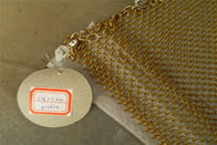 Aluminiowe ogniwo łańcucha 1,2 mm metalowa siatkowa draperia do rozdzielacza przestrzeni