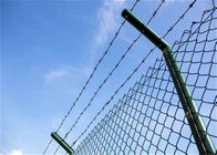 Czarny kolor 6ft Chain Link Fence Yard Guard