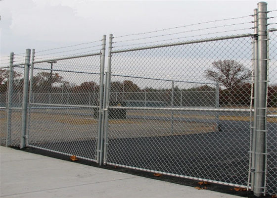 3mm 60 * 60mm Farm Chain Link Fence Fabric Ogrodzenie z drutu stalowego ocynkowanego