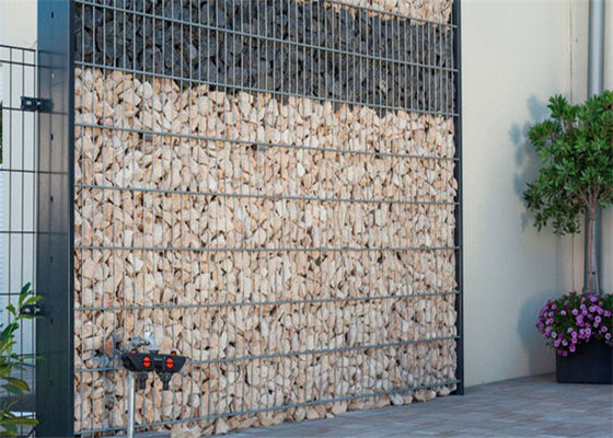 75x75MM Otwierana spawana siatka gabionowa z drutu do dekoracji ogrodu na ścianie